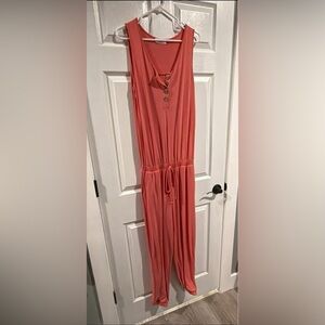 Zenana Coral Sleeveless Jumpsuit